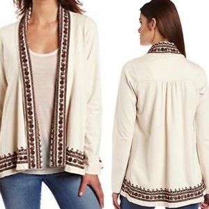 🍀Lucky Brand🍀bohemian cardigan with embroidery